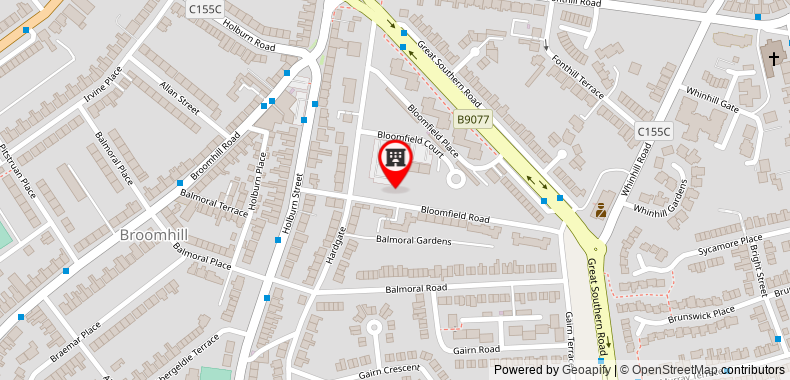 Bản đồ đến Aberdeen Serviced Apartments - Bloomfield