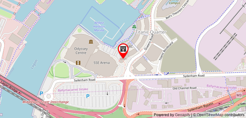 Bản đồ đến Premier Inn Belfast Titanic Quarter / City Airport
