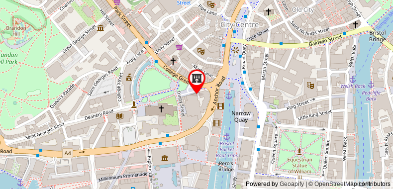 Bristol Marriott Royal Hotel on maps