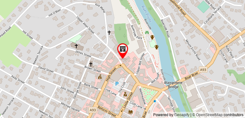 The Royal Hotel on maps