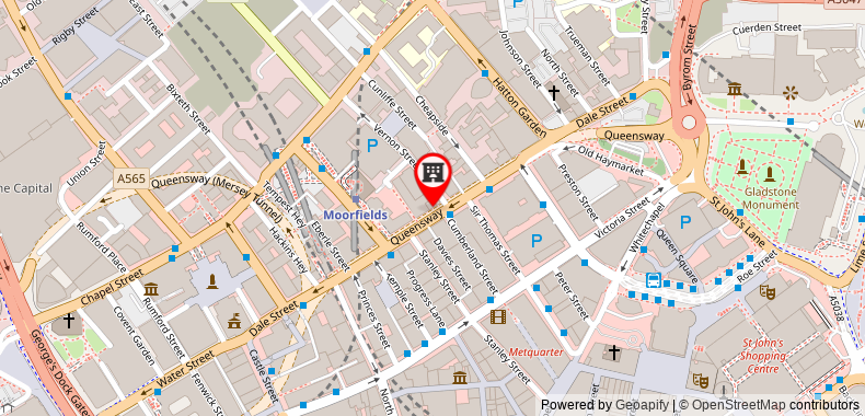 Bản đồ đến ibis Styles Liverpool Centre Dale Street