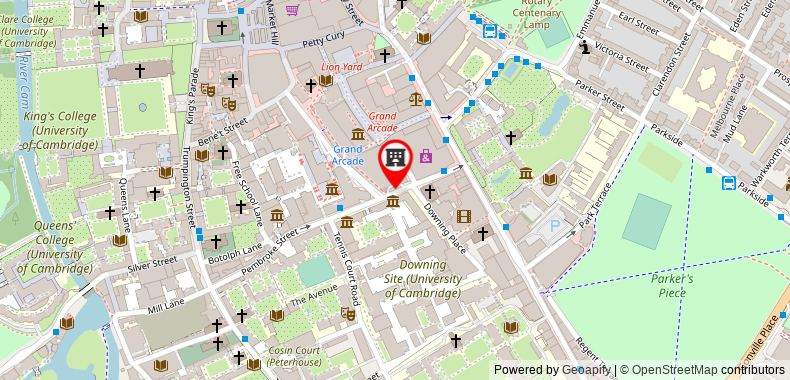 Bản đồ đến Hilton Cambridge City Centre