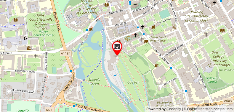 Bản đồ đến DoubleTree by Hilton Cambridge City Centre