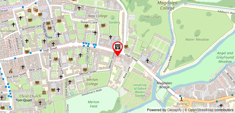 Bản đồ đến Khách sạn Mercure Oxford Eastgate