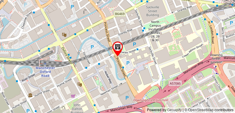 Bản đồ đến ibis Manchester Centre Princess Street