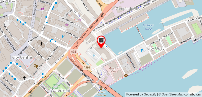 Bản đồ đến Khách sạn Apex City Quay & Spa