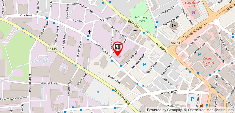 Bản đồ đến Khách sạn Trivelles - Bradford - Sunbridge Rd