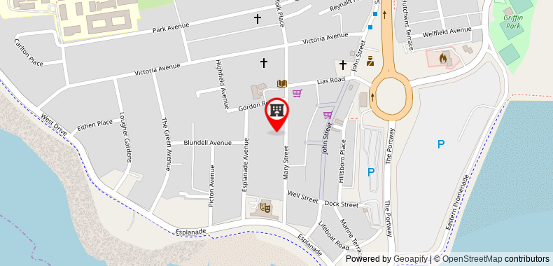Brentwood hotel on maps