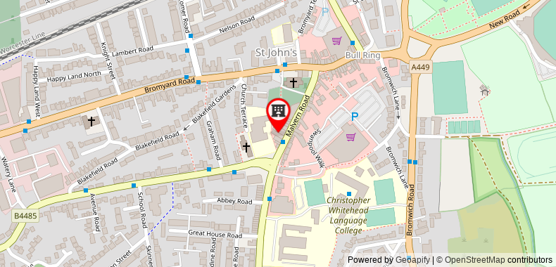 Serviced Apartment Worcester on maps