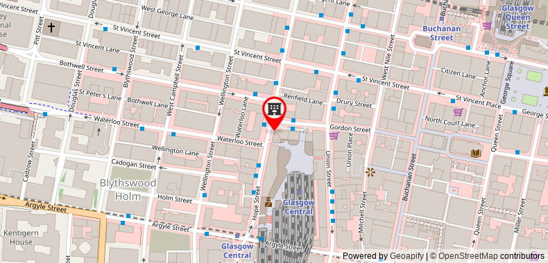 Bản đồ đến voco Grand Central-Glasgow