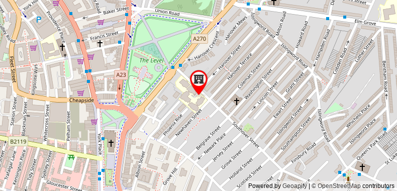 Bản đồ đến Phoenix Brewery Halls University of Brighton