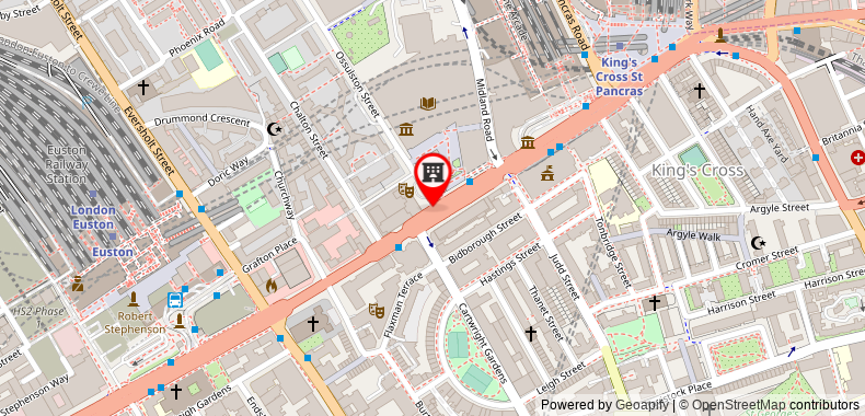 Bản đồ đến Khách sạn Pullman London St Pancras