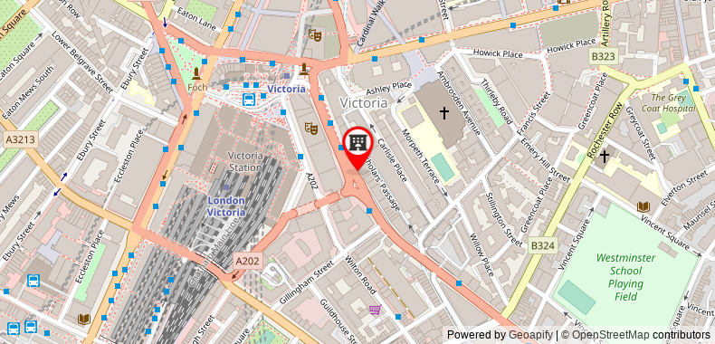 Bản đồ đến Khách sạn Victoria Station