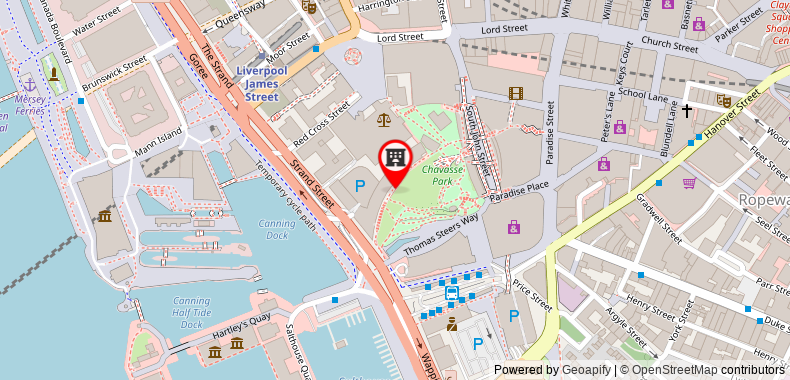 在地图上查看80平方米1臥室公寓 (利物浦城市中心) - 有1間私人浴室