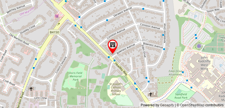 Righton serviced apartment in headington (oxjphw) on maps