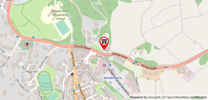 Bản đồ đến Khách sạn Windermere