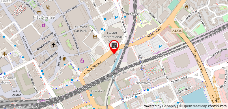 Citrus Hotel Cardiff by Compass Hospitality on maps