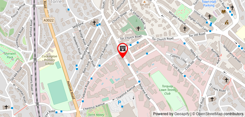 Bản đồ đến Khách sạn Trelawney - Guest House