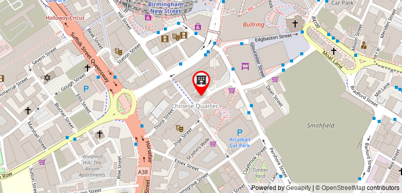 Bản đồ đến ibis Birmingham New Street Station