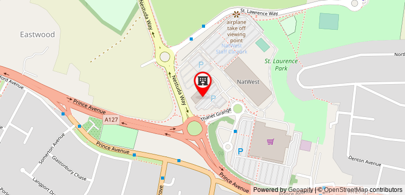 Bản đồ đến Premier Inn Southend Airport