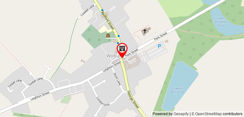 The Woburn Hotel on maps