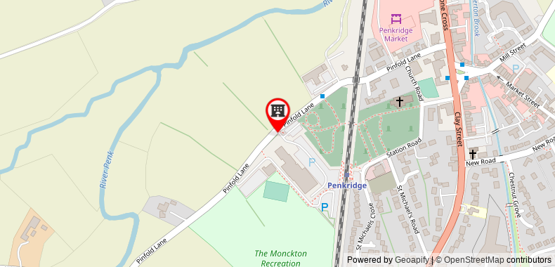 Mercure Stafford South Hatherton House Hotel on maps