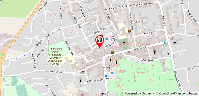 Bản đồ đến 3 Crown Barton - Glastonbury