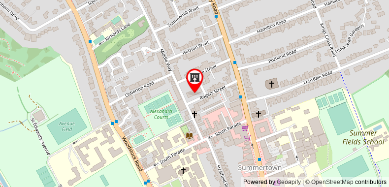Righton serviced apartment in summertown (oxhvdc) on maps