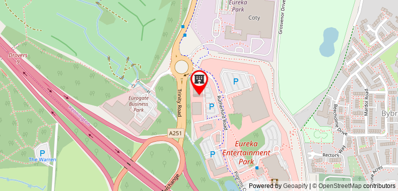 Bản đồ đến Premier Inn Ashford - Eureka Park