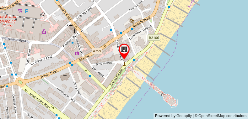 Sterling House Hotel on maps