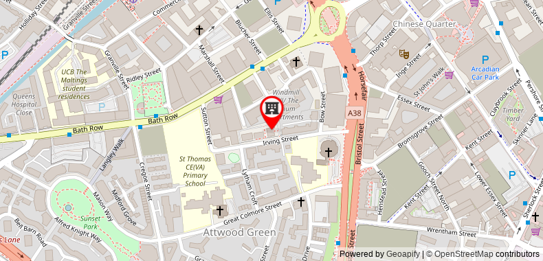 Bản đồ đến ibis Birmingham Centre Irving Street