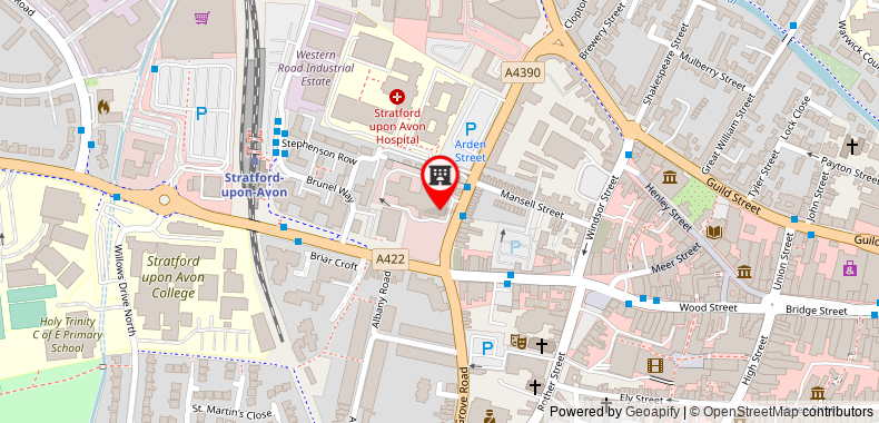 Bản đồ đến DoubleTree by Hilton Stratford-upon-Avon, United Kingdom
