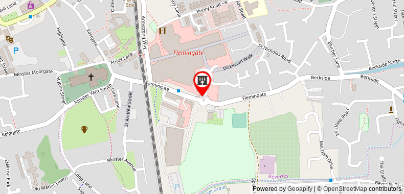 Premier Inn Beverley Town Centre on maps