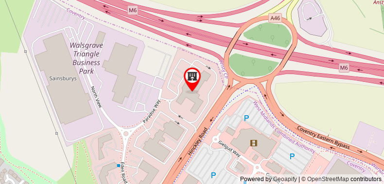 DoubleTree by Hilton Hotel Coventry on maps