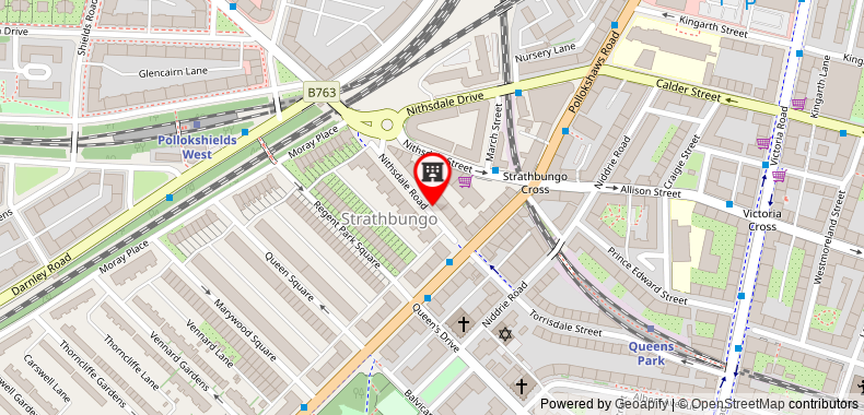 Luxury Duplex Glasgow City Centre on maps