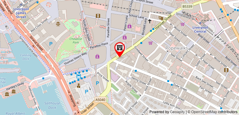 Bản đồ đến Khách sạn Posh Pads Liverpool One Apart-