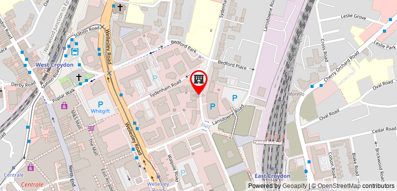 Hampton Inn Croydon on maps