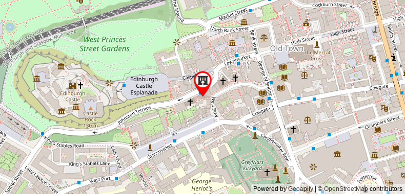 Bản đồ đến Greyfriars Apartments - Johnston Terrace
