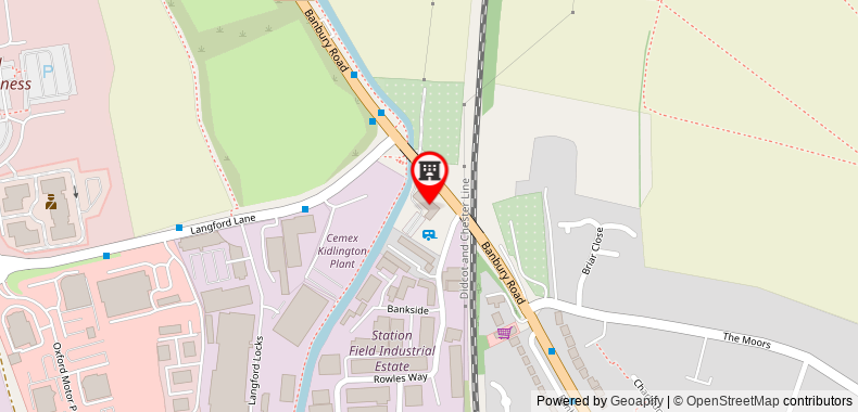 The Highwayman Hotel on maps