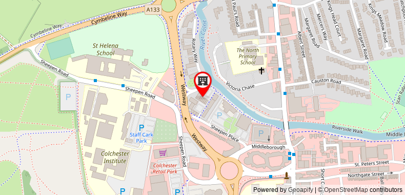 Bản đồ đến Two bed Apartment near North Station & Town Centre