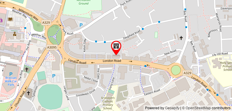 Bản đồ đến Travelodge Bracknell Central