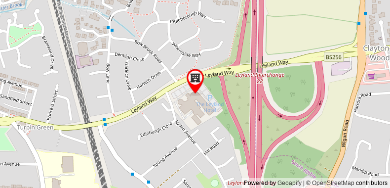 Preston Leyland Hotel Signature Collection by Best Western on maps