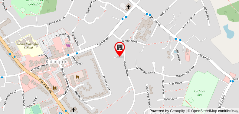 OXFORD IMPERIAL GUEST HOUSE on maps