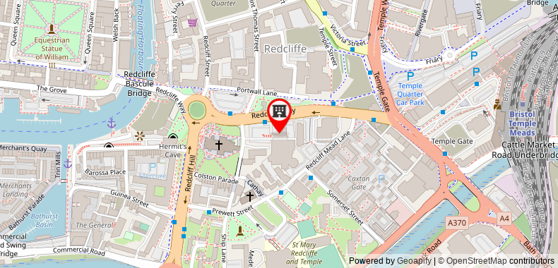 DoubleTree by Hilton Hotel Bristol City Centre on maps