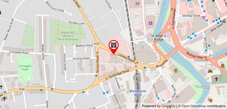 Premier Inn Maidstone - Town Centre on maps