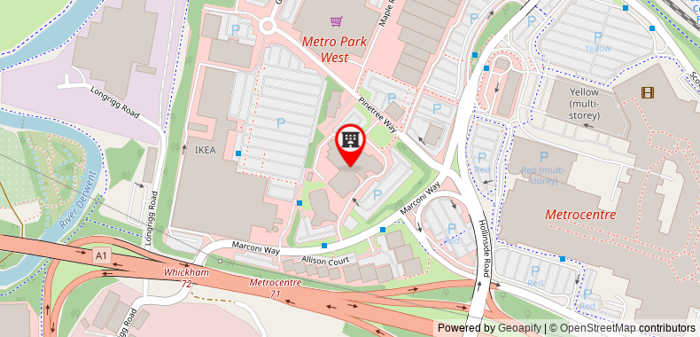 Delta Hotels by Marriott Newcastle Gateshead on maps