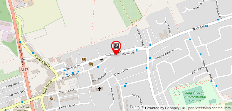 The Manor House Hotel on maps