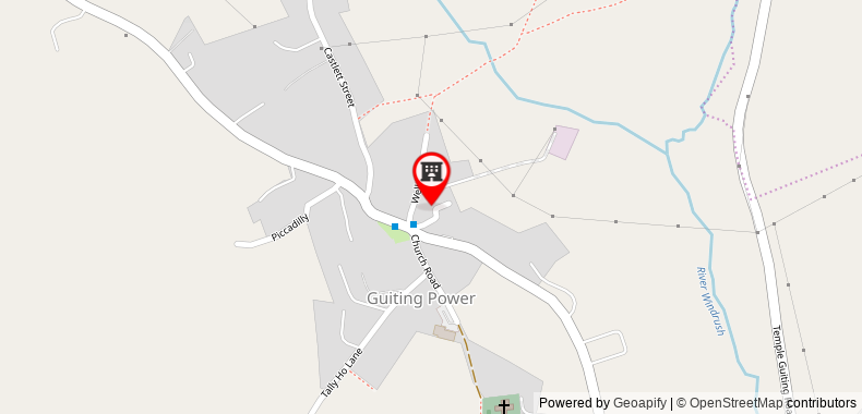 Guiting Guest House on maps