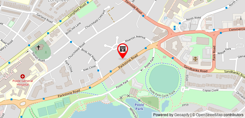 Parkstone Guest House on maps