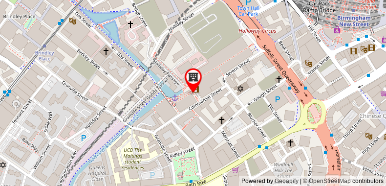 Bản đồ đến Khách sạn AC by Marriott Birmingham